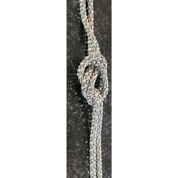 Vintage Silver Knotted Bubble Necklace - Picture 3 of 14